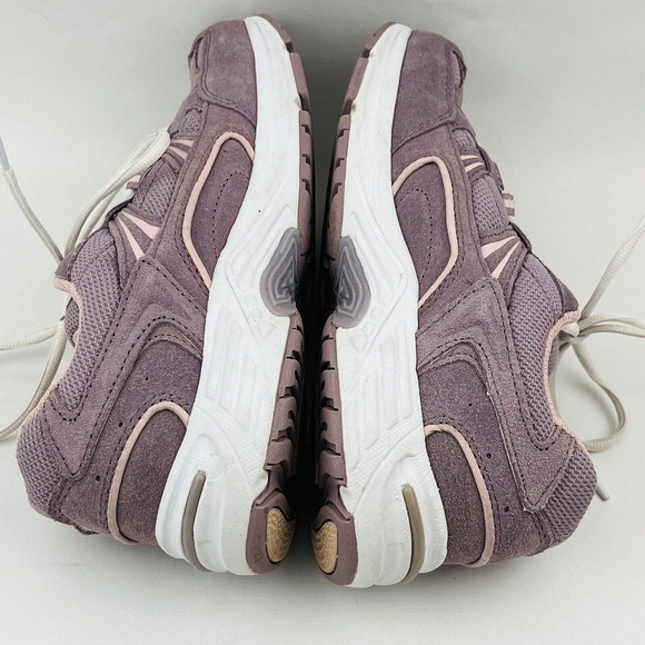 Womens 7.5 Vionic Walker Mauve Suede Athletic Walking Shoe Lace Up Sneakers - Picture 6 of 10